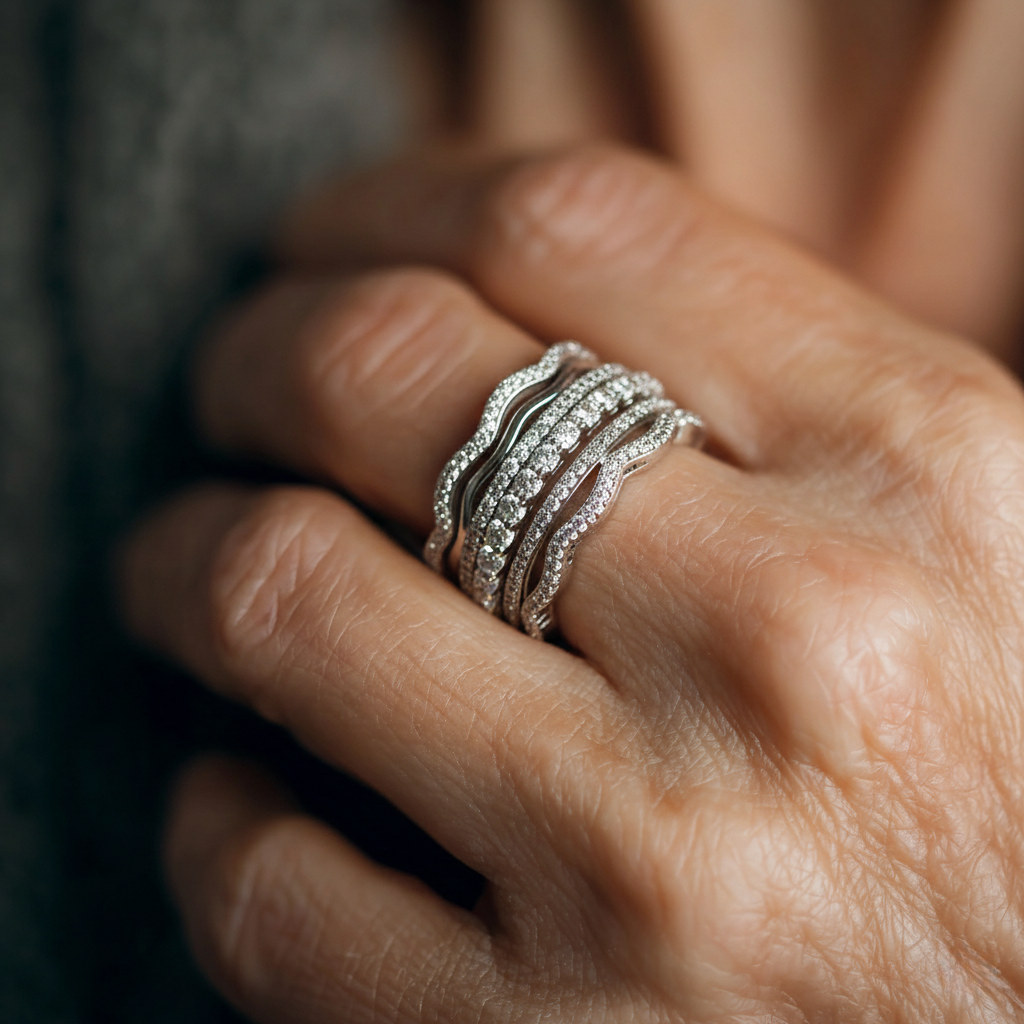 Anillo Vintage con Zirconia Capas