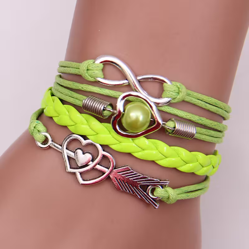 Pulsera de Arco de Cupido de Moda Retro
