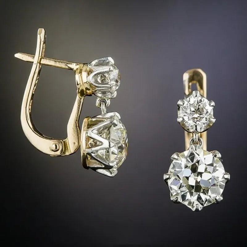 Pendientes con Zirconia Europea y Americana