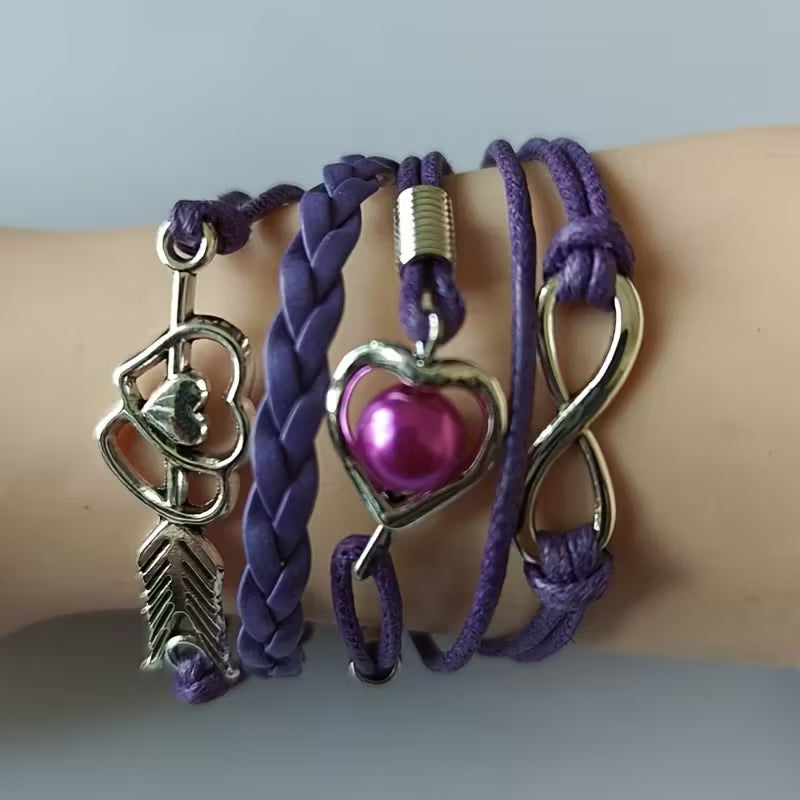 Pulsera de Arco de Cupido de Moda Retro