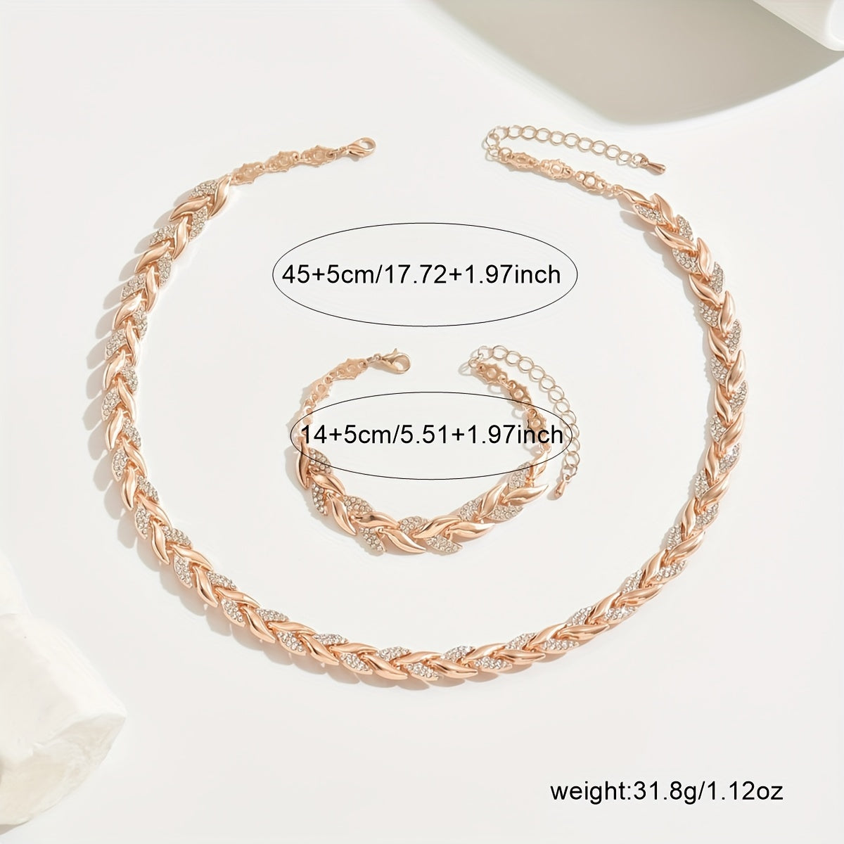 Conjunto de Cola de Sirena Elegante con Cristales y Piedras Preciosas