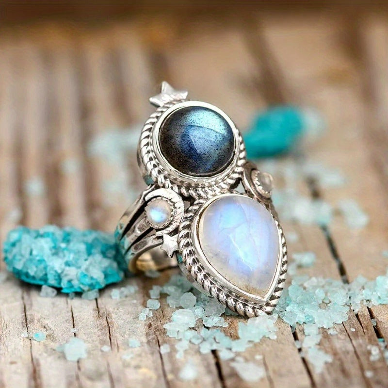 Anillo Rita con Piedra de Luna