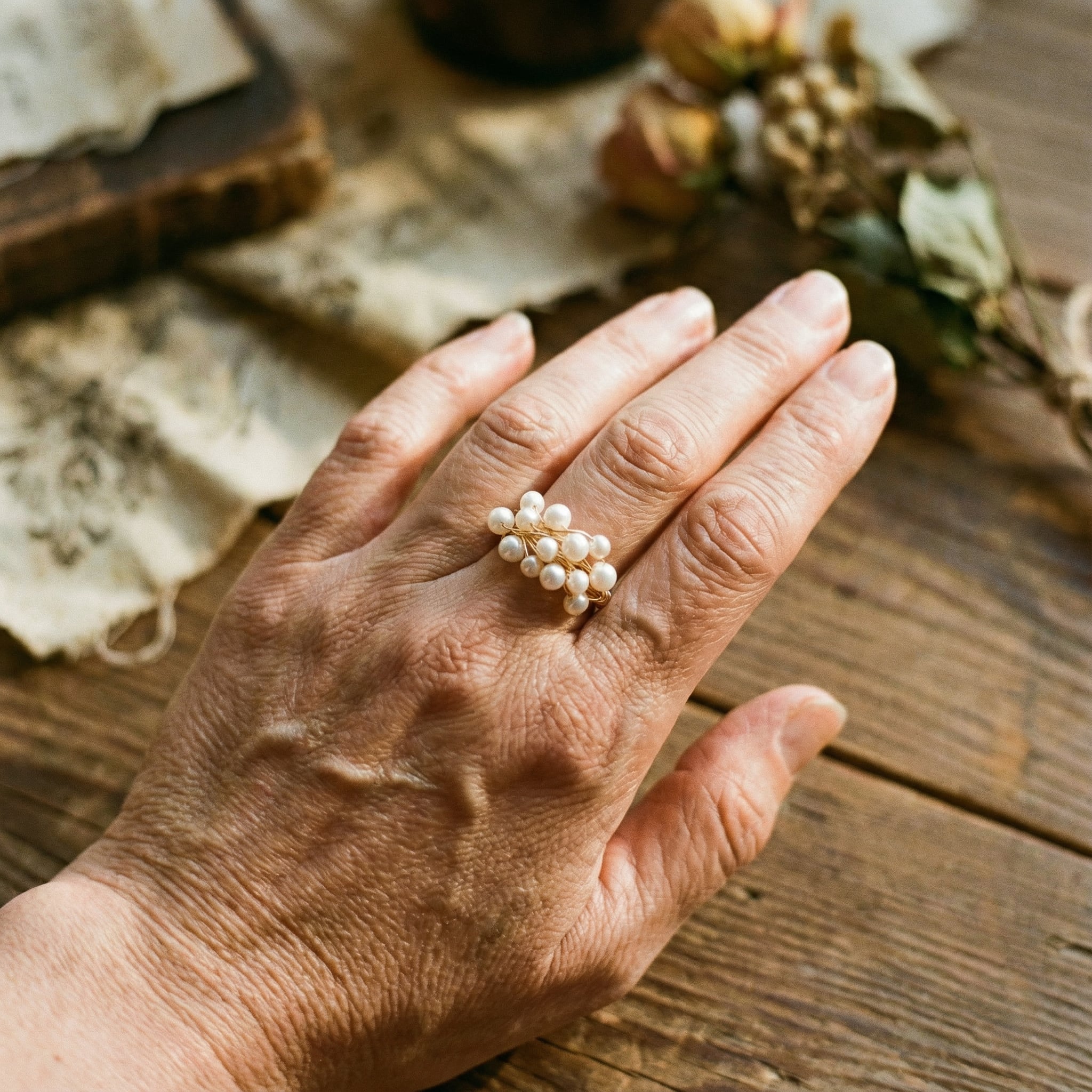 Anillo Vintage con Perla