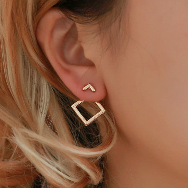 Pendientes Baño de Oro con Múltiples Capas