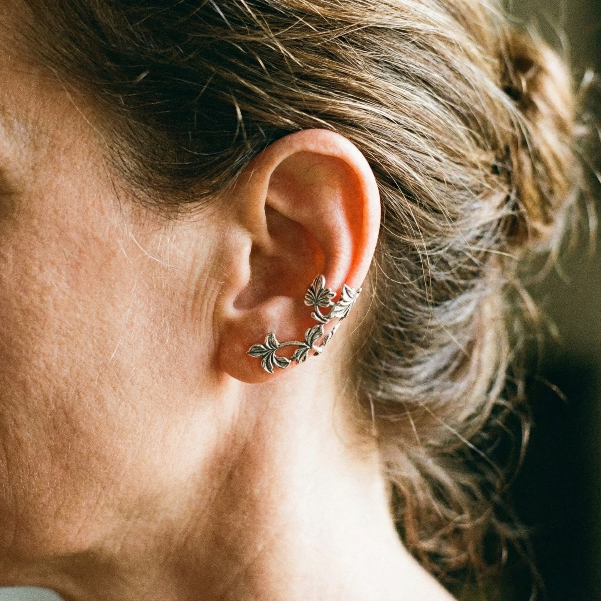 Pendientes Vintage de Flores con Clip