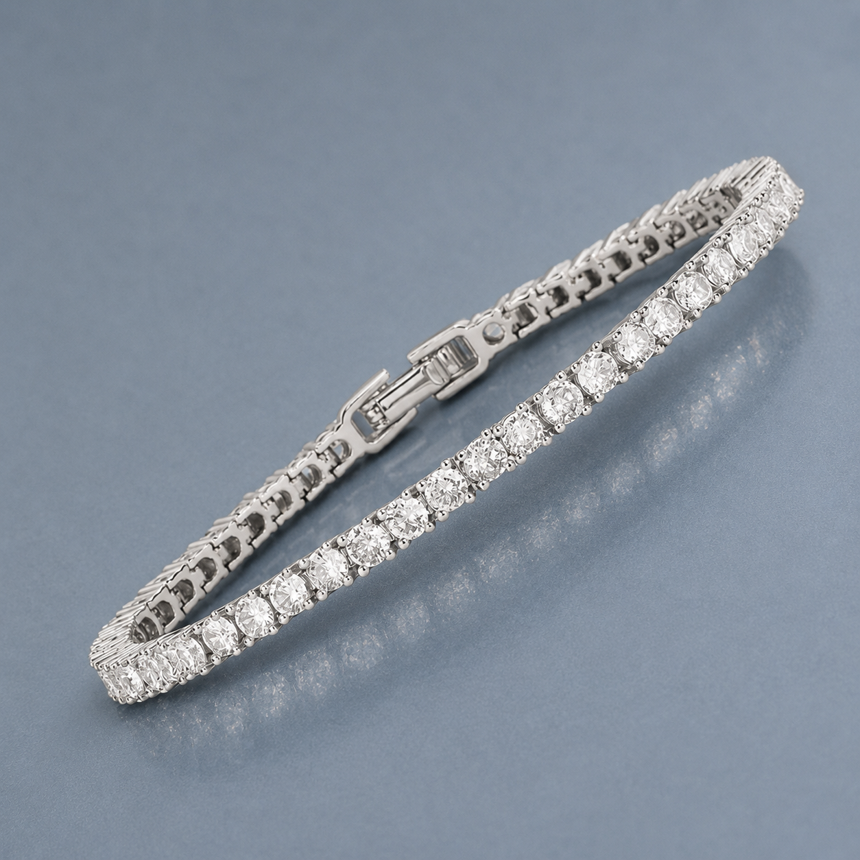Pulsera de tenis | Oro blanco