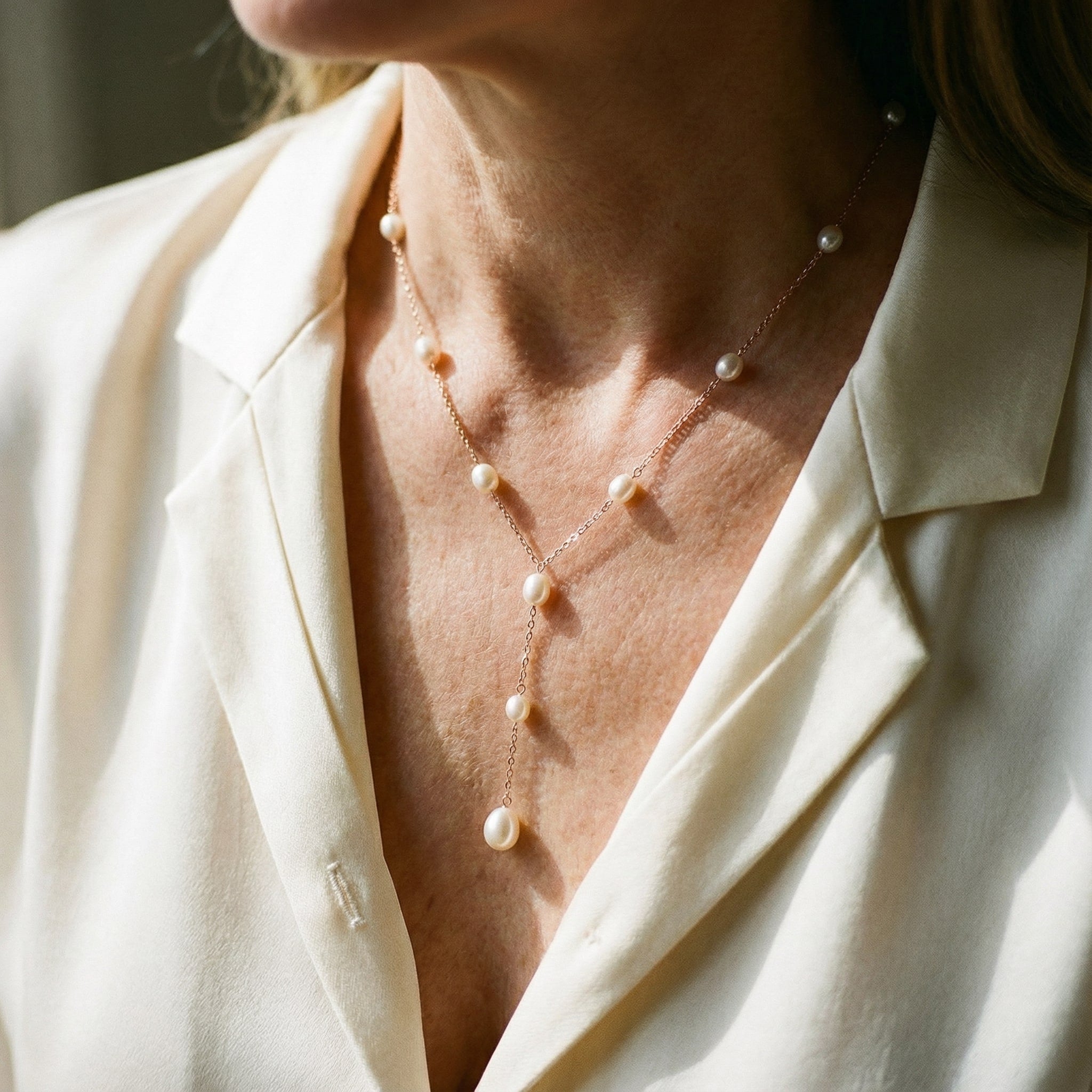 Collar Vintage con Colgante de Perla