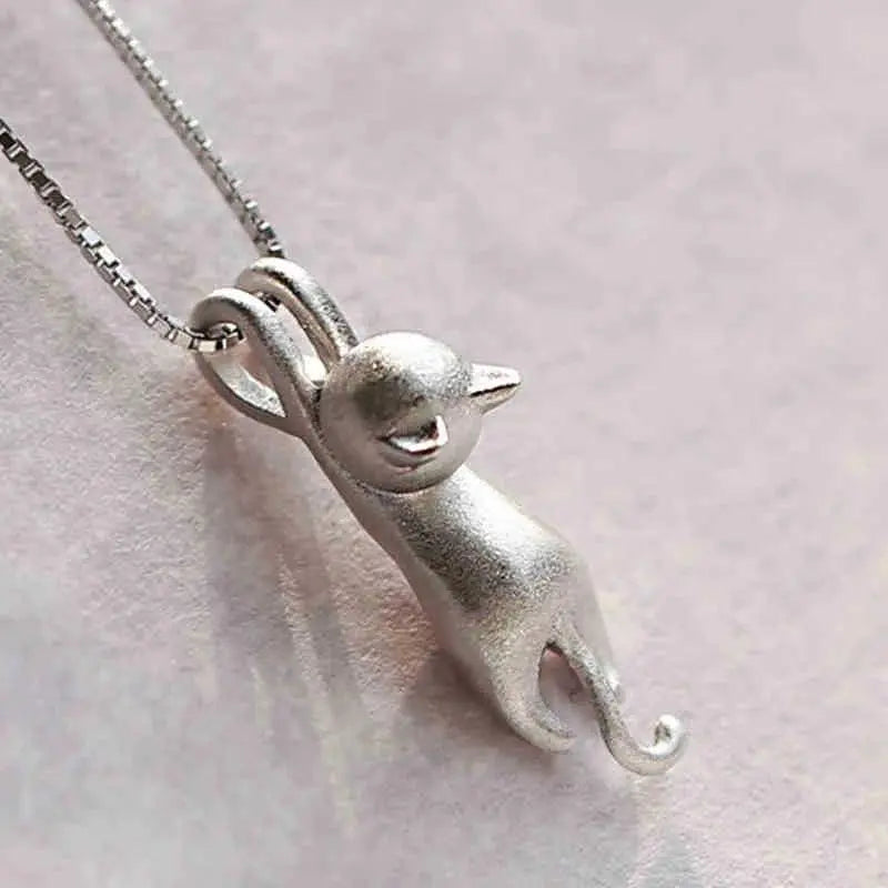 Divertido Collar de Plata Esterlina