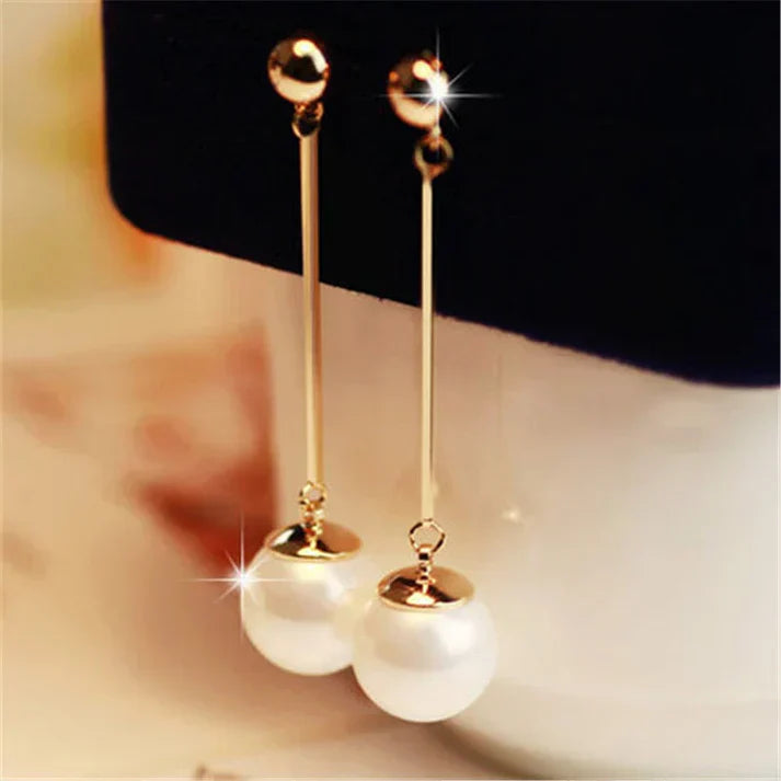 Pendientes de gota de lujo con perlas artesanales especiales