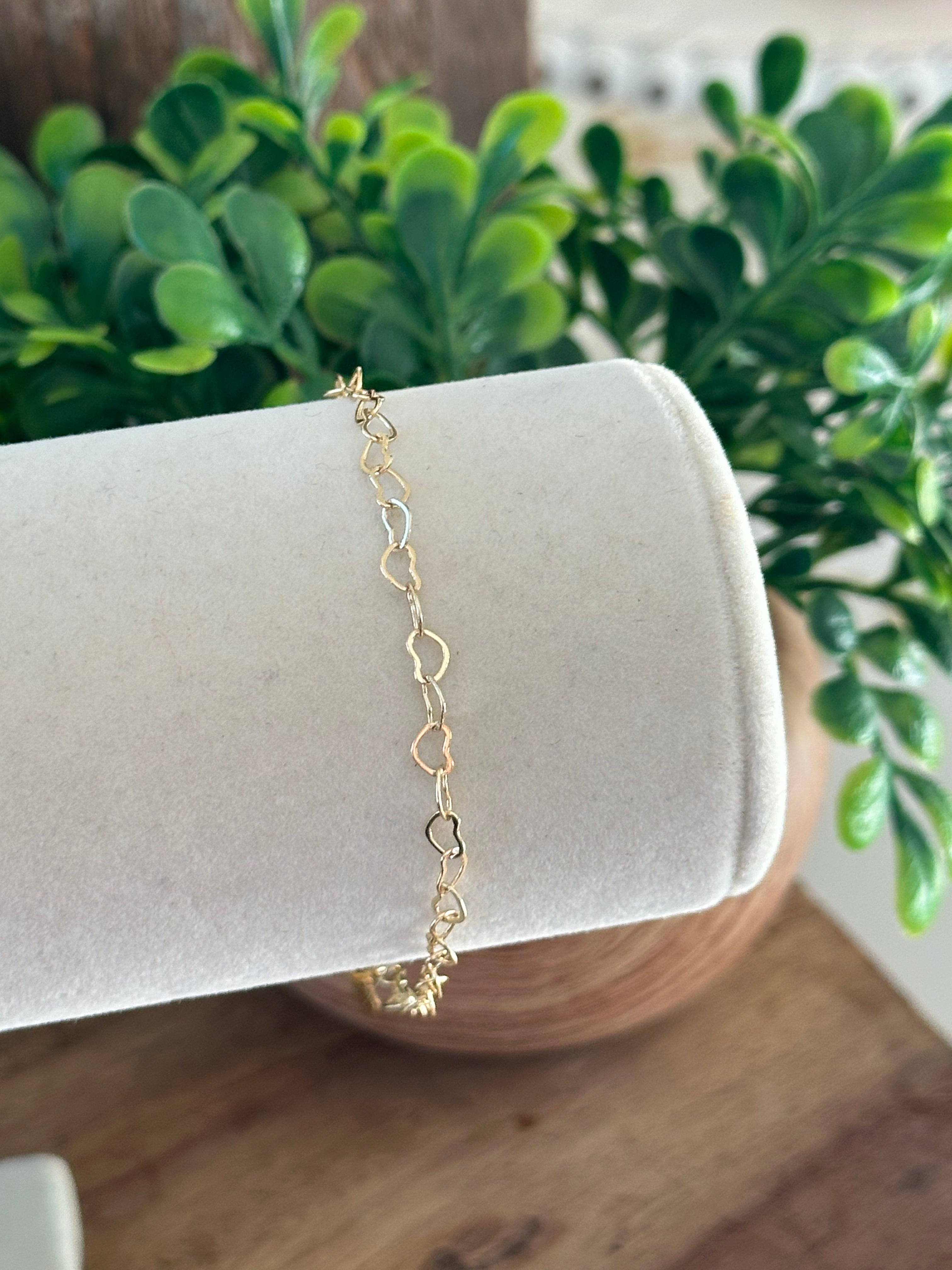 Pulsera de Enlaces de Corazón Mea