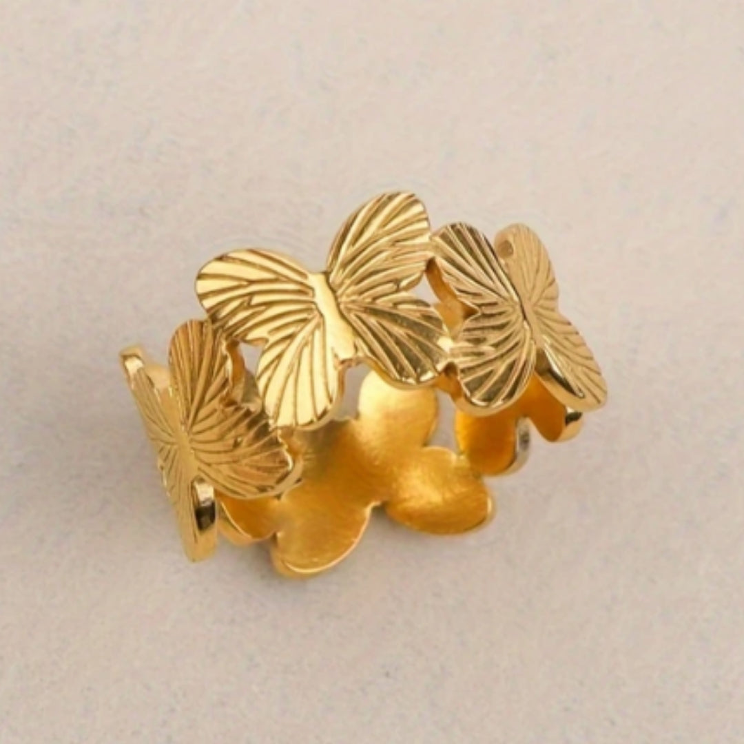 Anillo Mariposa Dorada