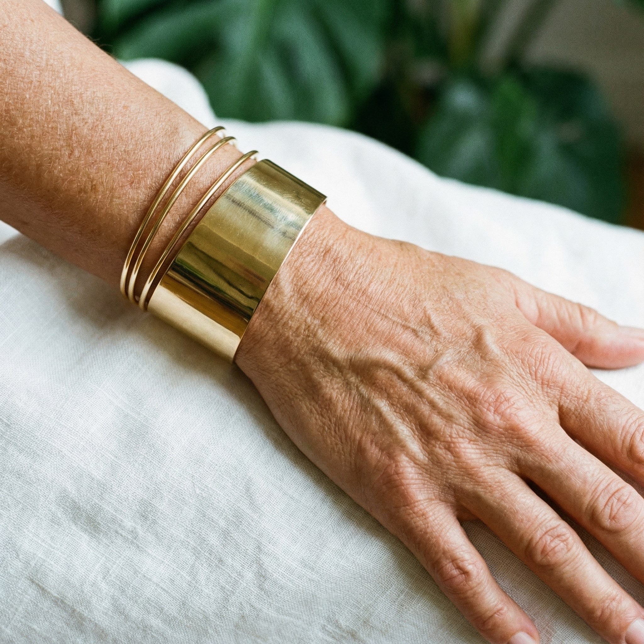 Pulsera Clásica Vintage de Oro