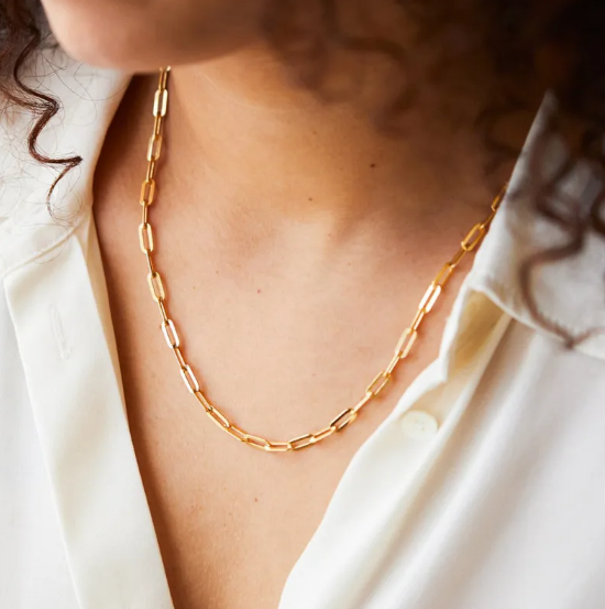 Collar de Mujer con Cadena de Acero Inoxidable