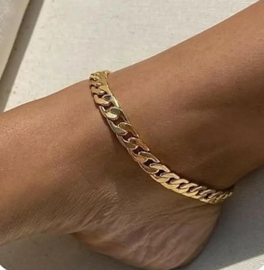 Pulsera de Tobillo con Cadena para Vacaciones en la Playa