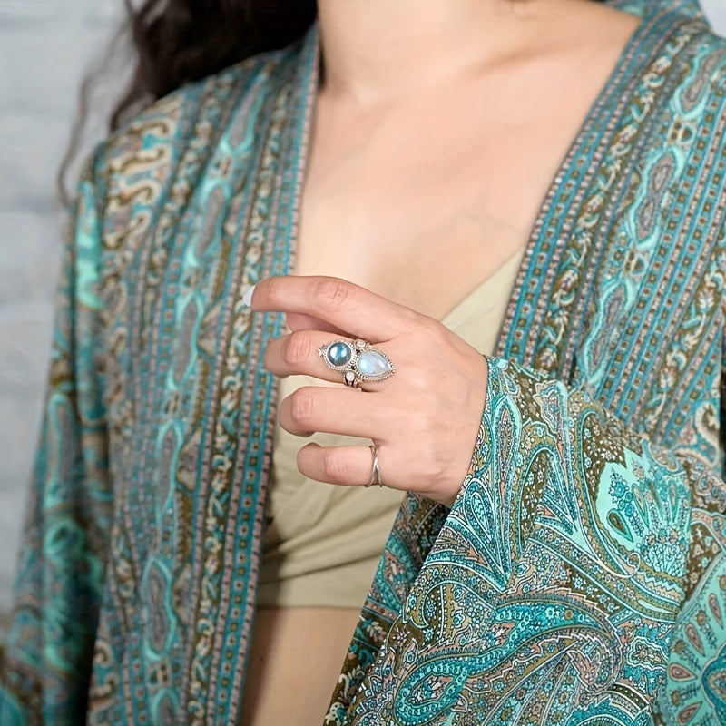 Anillo Rita con Piedra de Luna
