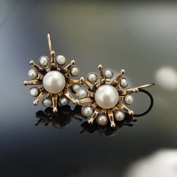 Pendientes de Perlas Vintage Starlight