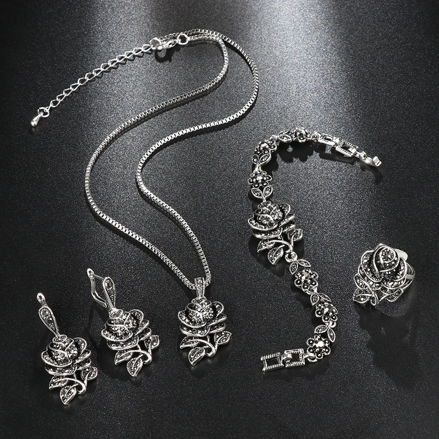 Conjunto Elegante de Plata con Circonitas