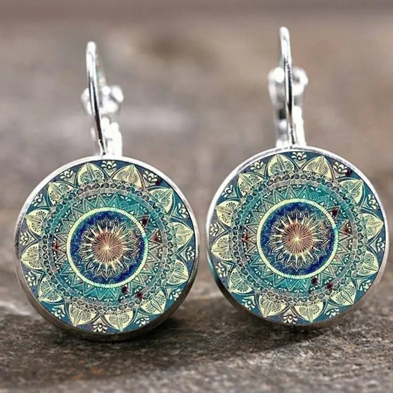 Pendientes Redondos Mandala Vintage