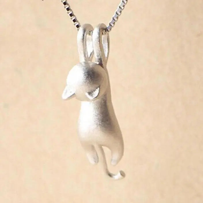 Divertido Collar de Plata Esterlina