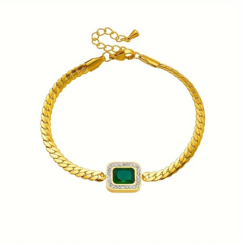 Pulsera Joana Verdant con Esmeralda
