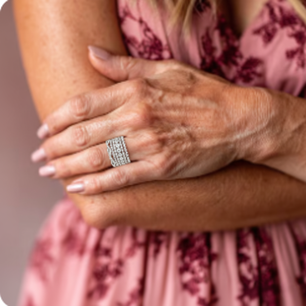 Anillo Vintage con Zirconia Capas
