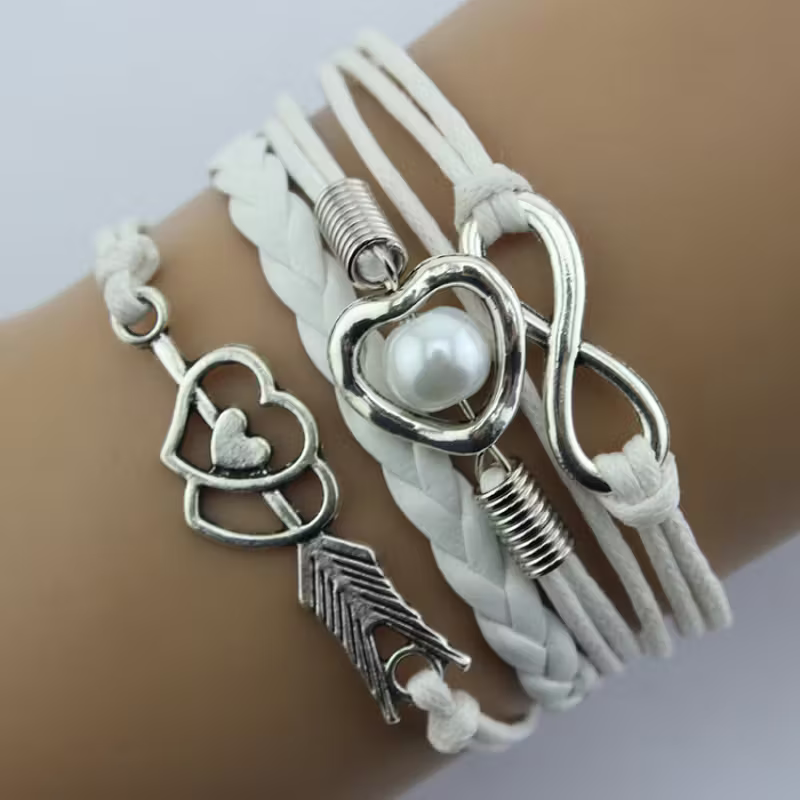 Pulsera de Arco de Cupido de Moda Retro