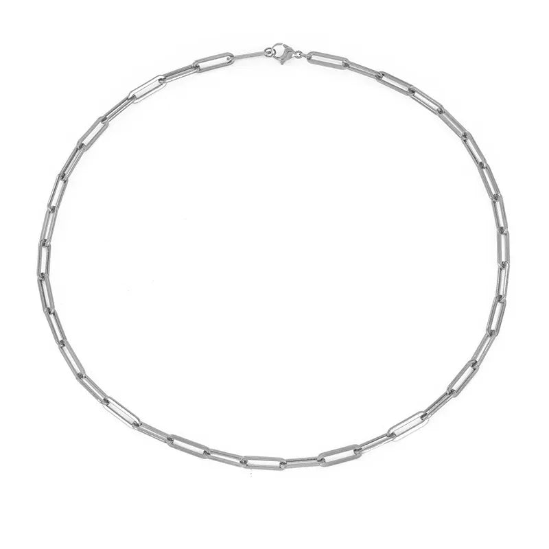 Collar de Mujer con Cadena de Acero Inoxidable