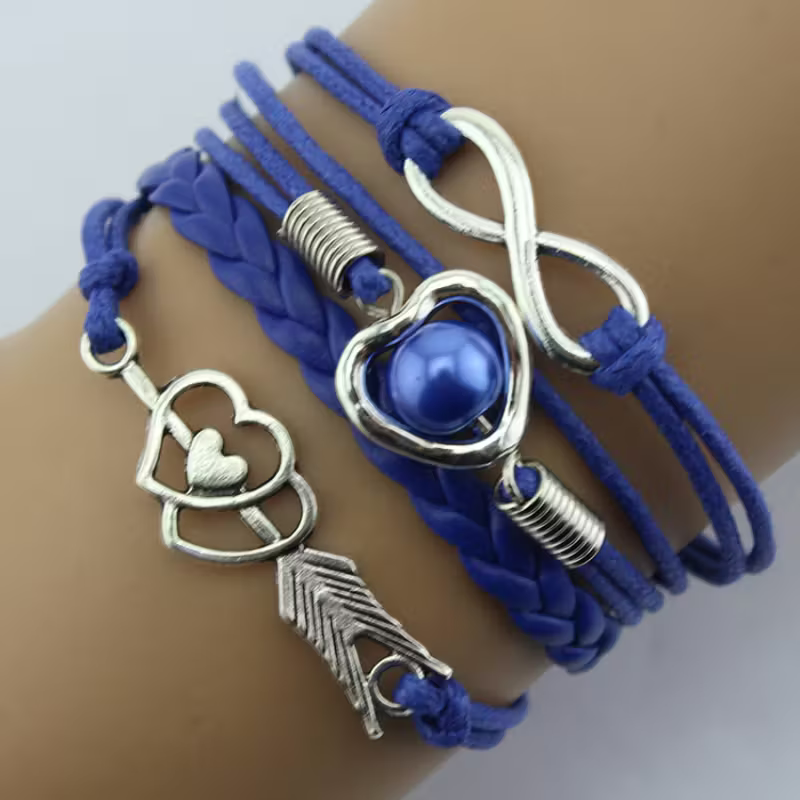 Pulsera de Arco de Cupido de Moda Retro
