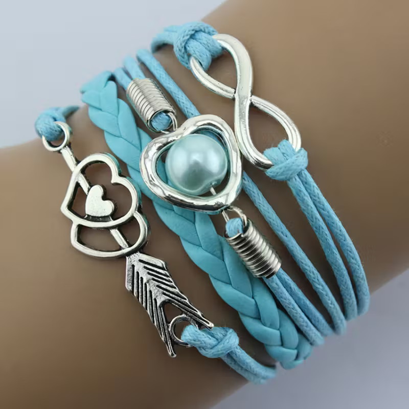 Pulsera de Arco de Cupido de Moda Retro