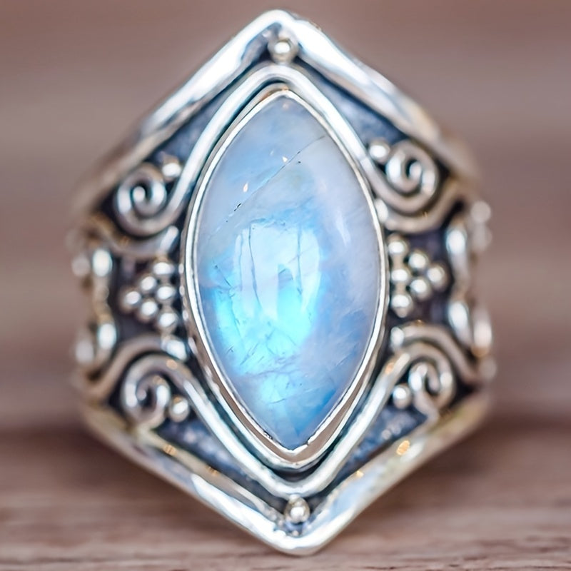 Anillo de Luna Plateada