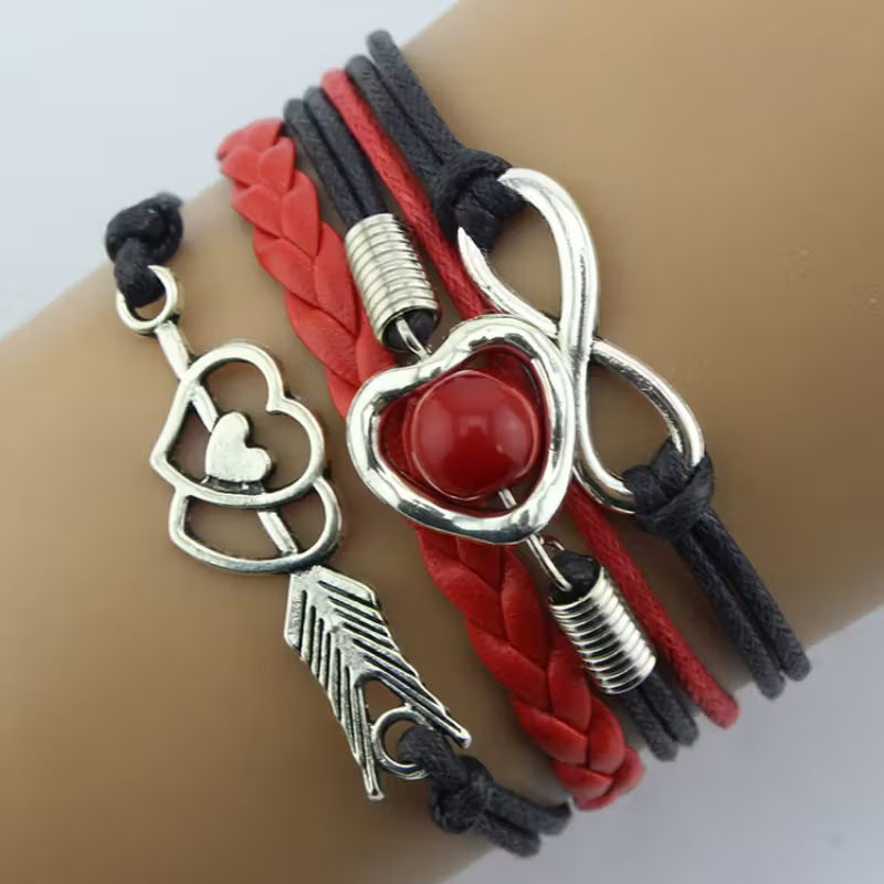 Pulsera de Arco de Cupido de Moda Retro