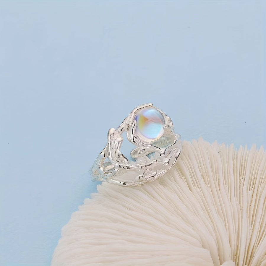 Anillo Teresa con Piedra de Luna