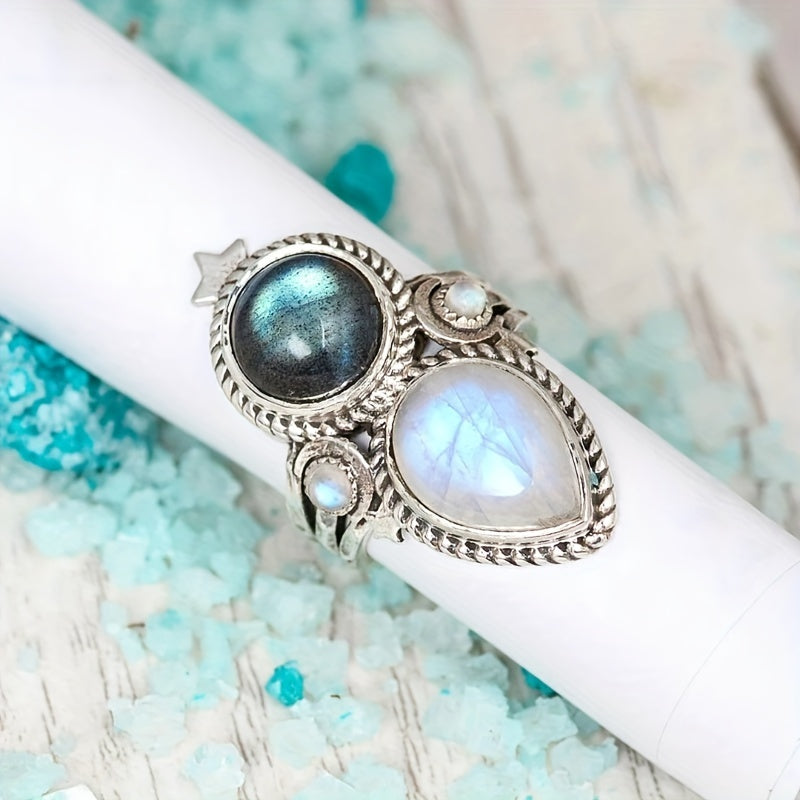 Anillo Rita con Piedra de Luna
