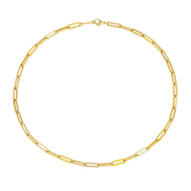 Collar de Mujer con Cadena de Acero Inoxidable