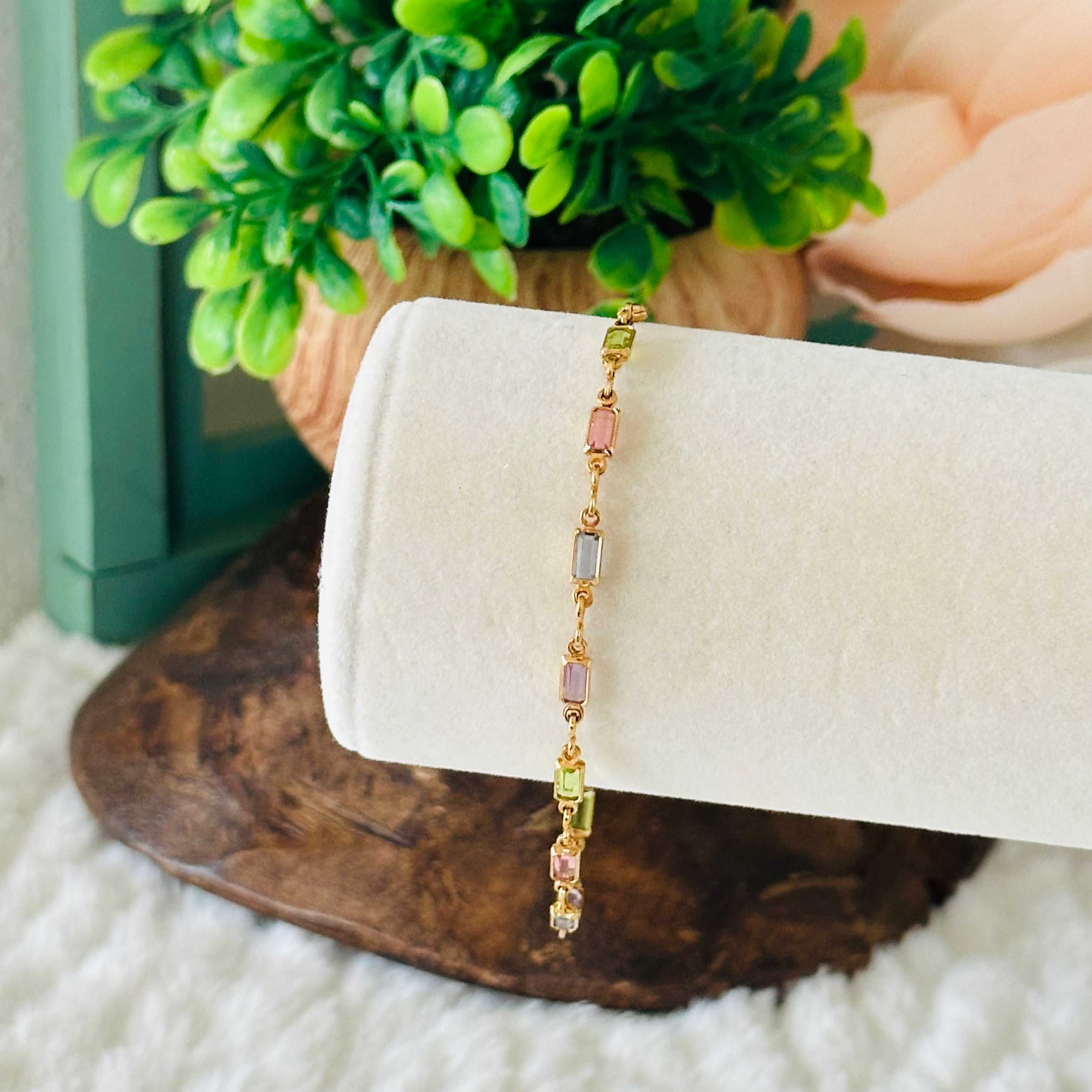 Pulsera Isabella con Piedras Multicolores