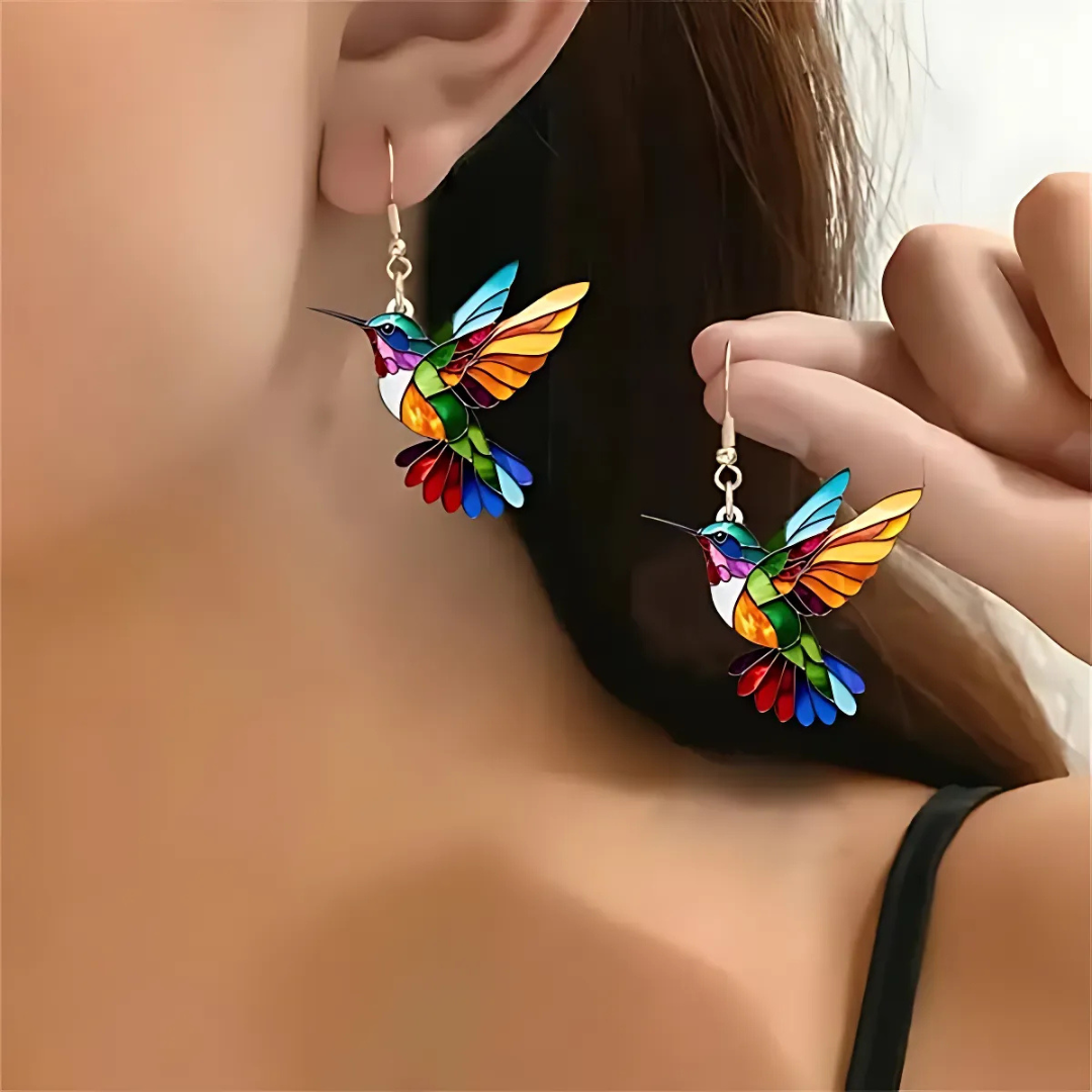Hermosa Collar con Colibrí y Aretes Gratis – Oferta por Tiempo Limitado