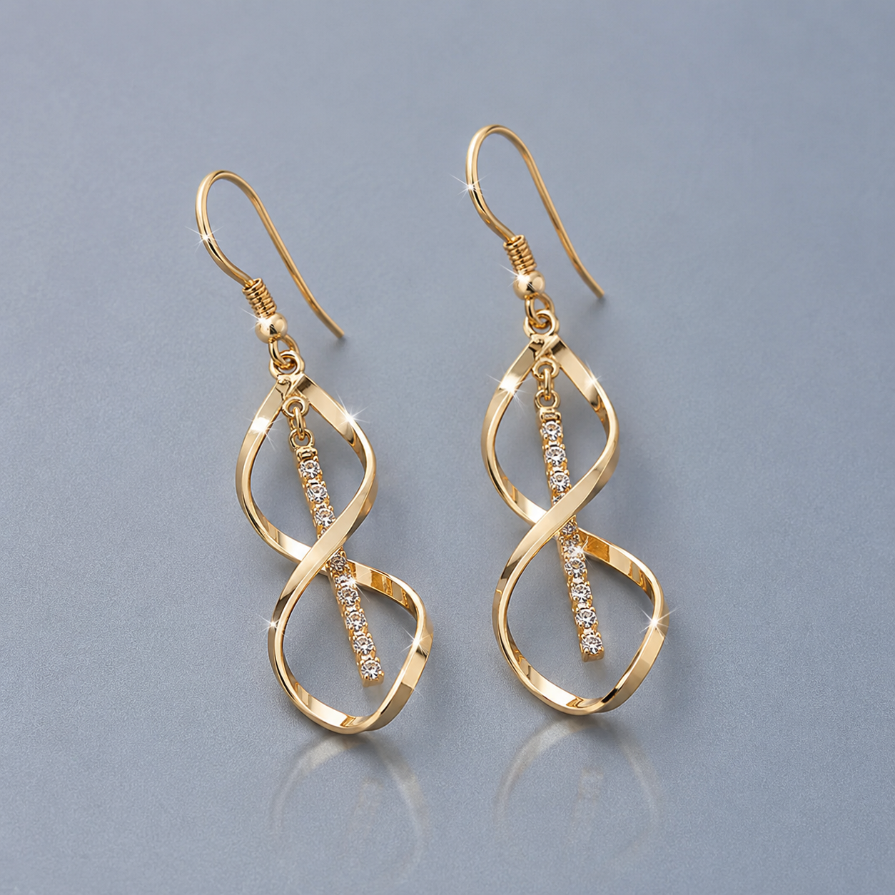 Pendientes Espiral Dorados