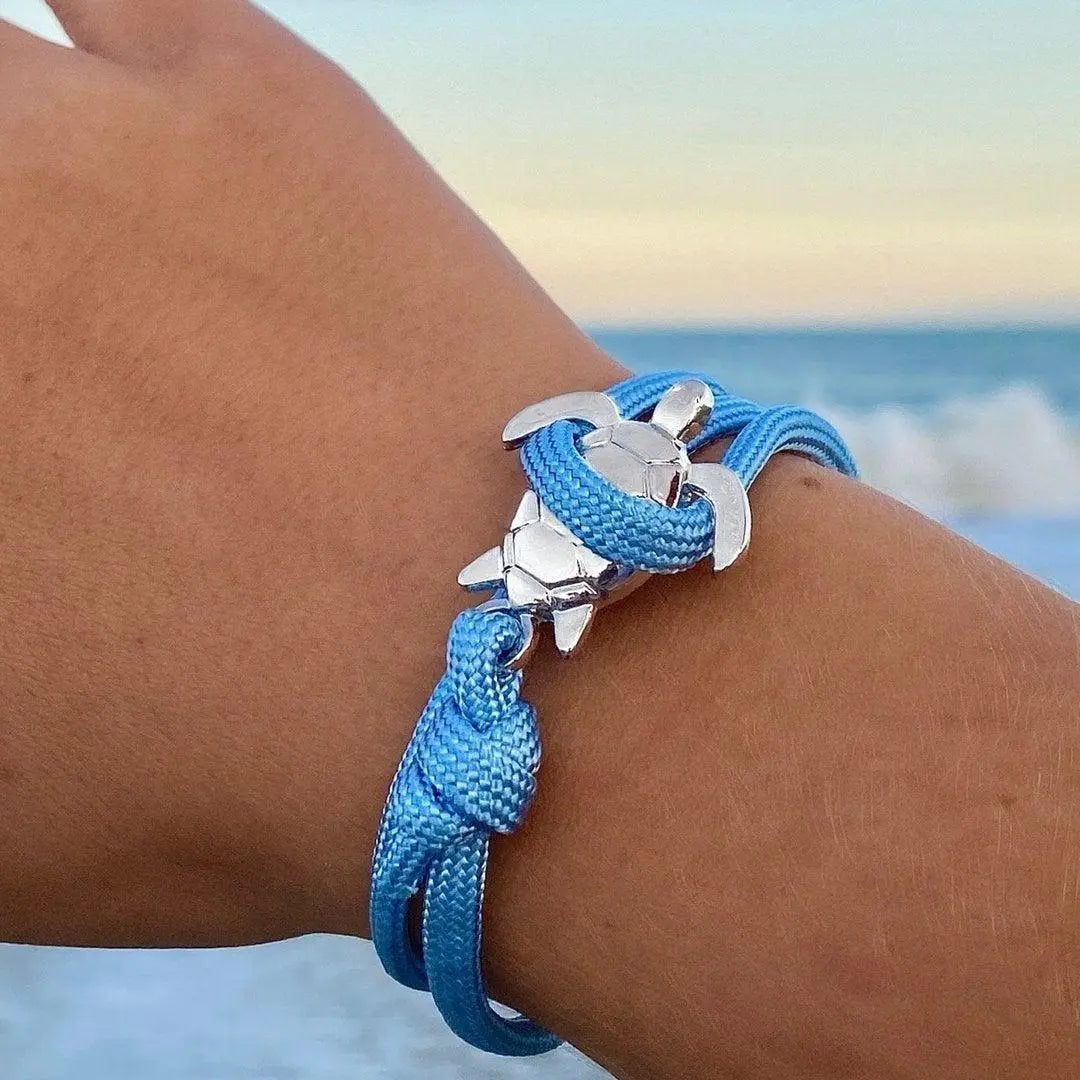 Pulsera Hecha a Mano con Tortuga Marina