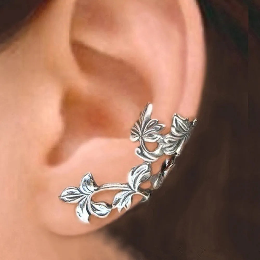 Pendientes Vintage de Flores con Clip