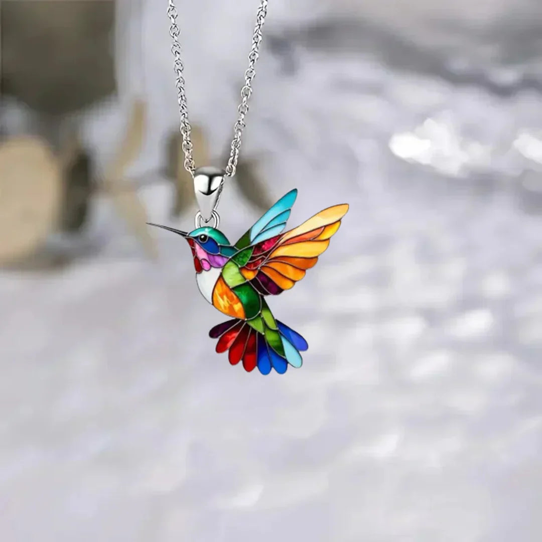 Hermosa Collar con Colibrí y Aretes Gratis – Oferta por Tiempo Limitado