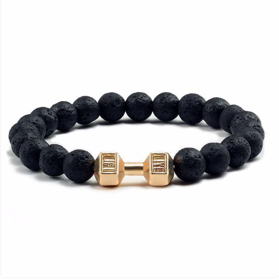 Pulsera de Aromaterapia con Piedras de Lava