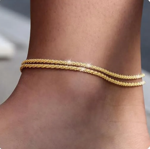 Pulsera de Tobillo con Cadena para Vacaciones en la Playa