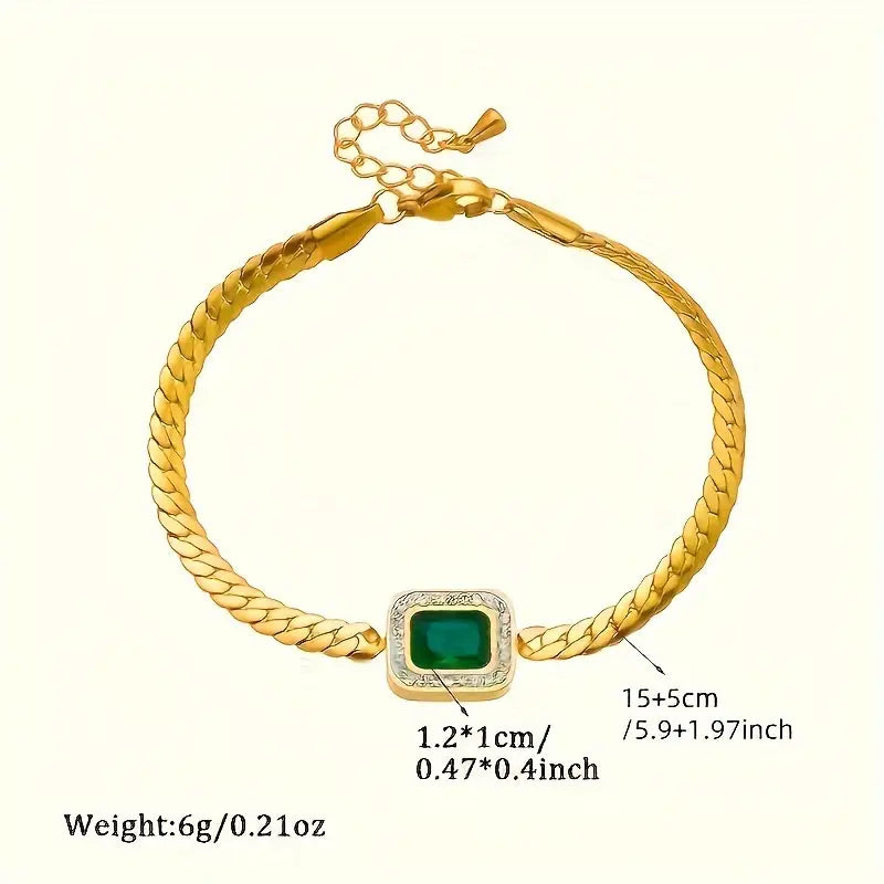 Pulsera Joana Verdant con Esmeralda