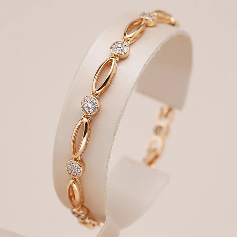 Pulsera Elegante Baño de Oro