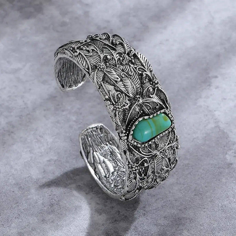 Pulsera de Piedra Turquesa Vintage