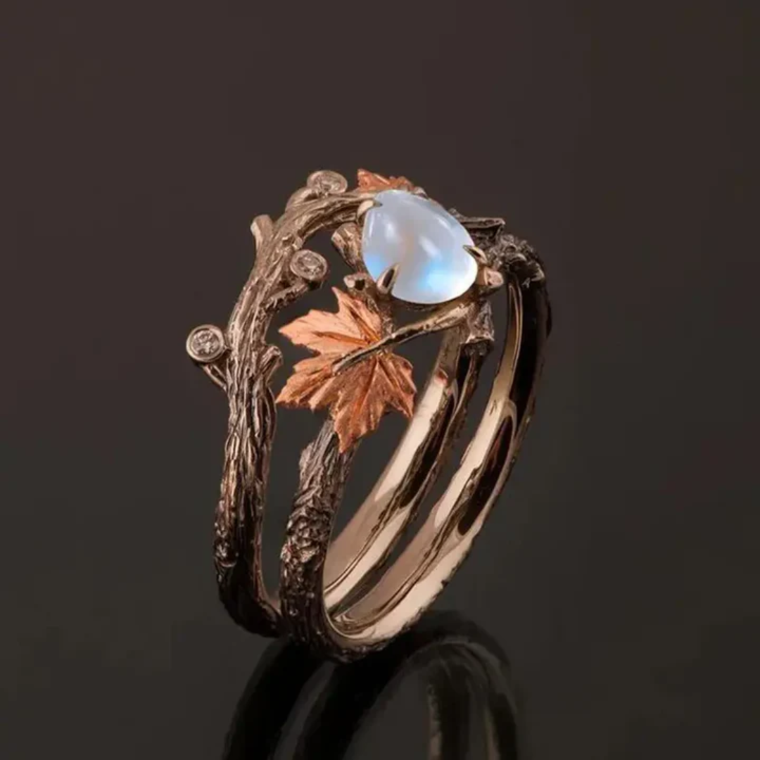 Anillo con Piedra de Luna Natural