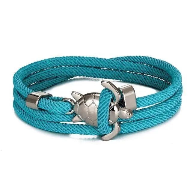 Pulsera Hecha a Mano con Tortuga Marina